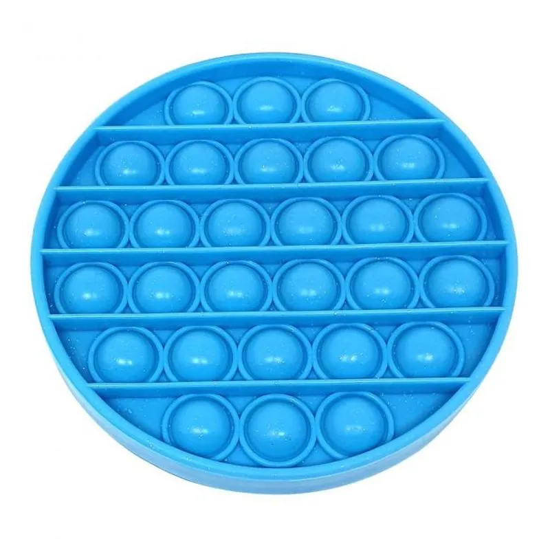 Pop-it - Brinquedo Infantil Aperta Pop Glitter - Circulo Azul -44065 TOYNG