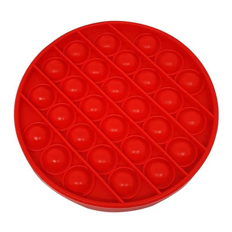 Pop-it - Brinquedo Infantil Aperta Pop Classico - Circulo Vermelho -44043 TOYNG