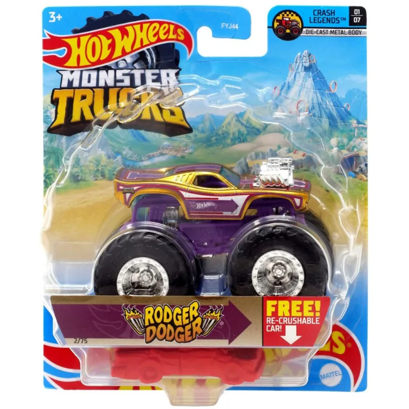 Hot Wheels - 1:64 - Crash Legends - Rodger Dodger MATTEL