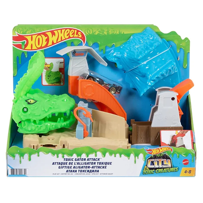 Pista - Hot Wheels - City - Ataque Toxico do Lagarto - FNB05 MATTEL
