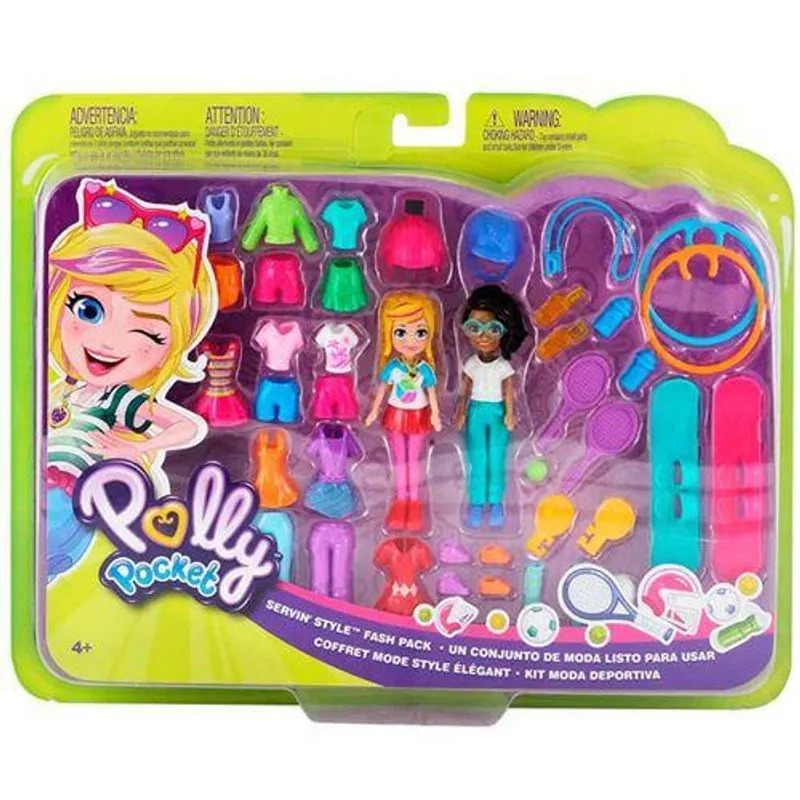 Bonecas Polly Pocket - Pack de moda cheio de estilo - GGJ48 MATTEL