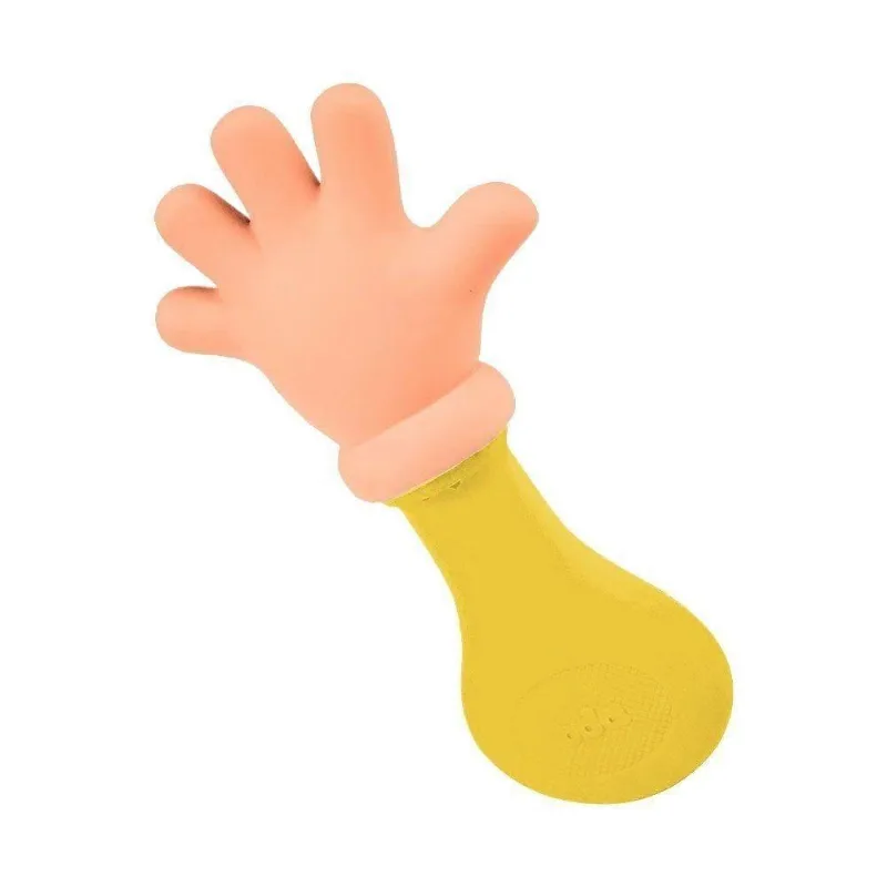 Mordedor e Chocalho Maozinha Colors - 2287- Amarelo TOYSTER