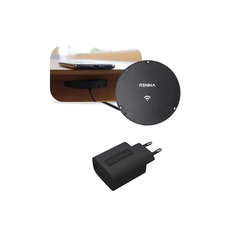 Carregador Indução Wireless 10w Mesa Com Fonte