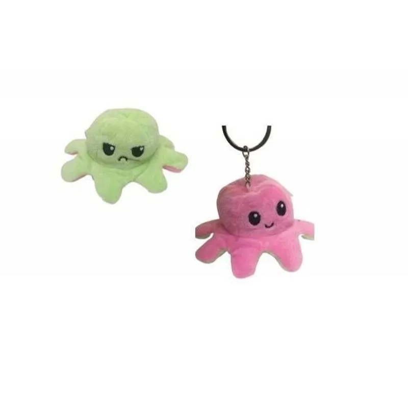 Pelucia Reversivel - 2 em 1 - Bichinho - B1235 - Rosa e Verde BBR