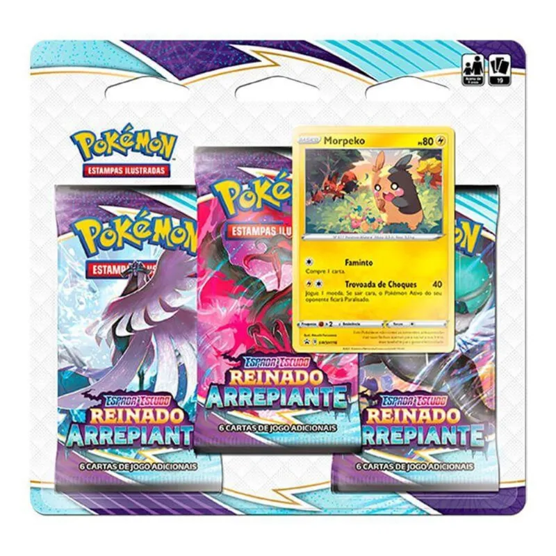 Blister Triplo Pokemon Reinado Arrepiante - Morpeko COPAG DA AMAZONIA