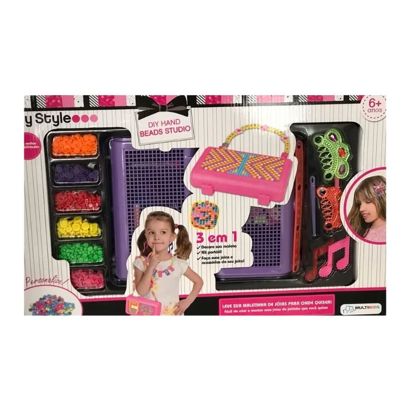 My Style DIY Hand Bag Beads Multikids - Roxo - BR1273 MULTIKIDS