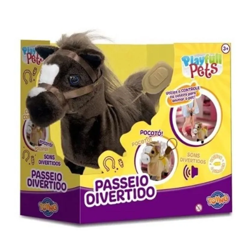 Playfull Pets Passeio Divertido Cavalinho - Marrom - 42151 TOYNG
