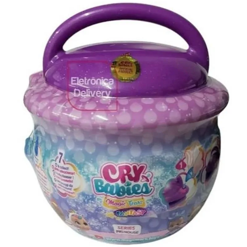 Boneca Mini CryBabies Lagrimas Magicas Casinha Magica - Roxo - BR1278 MULTIKIDS