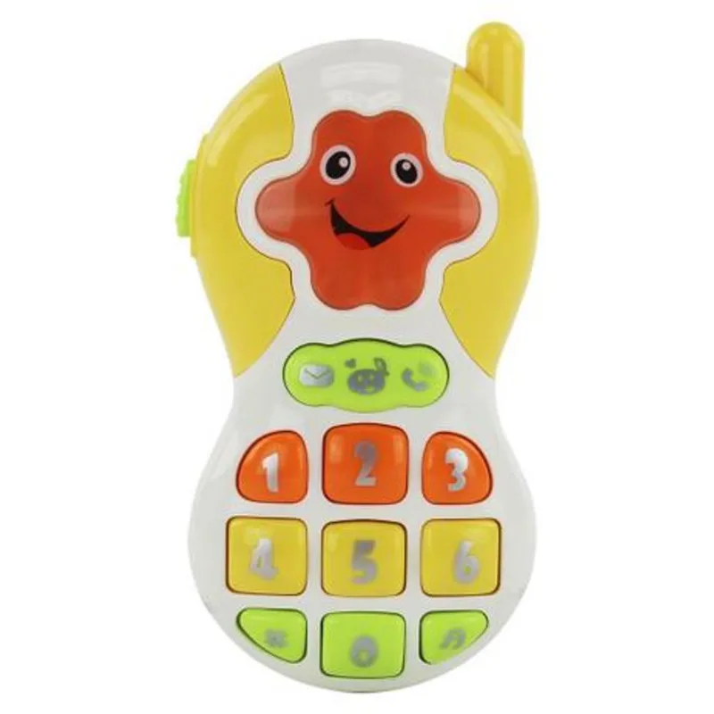 Celular Musical com som e luzes - Cor Amarelo BBR