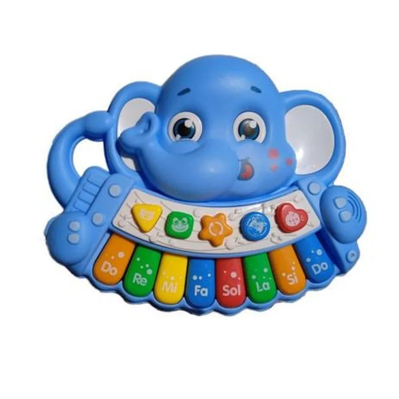 Teclado Musical Animalzinho Elefante Azul BBR