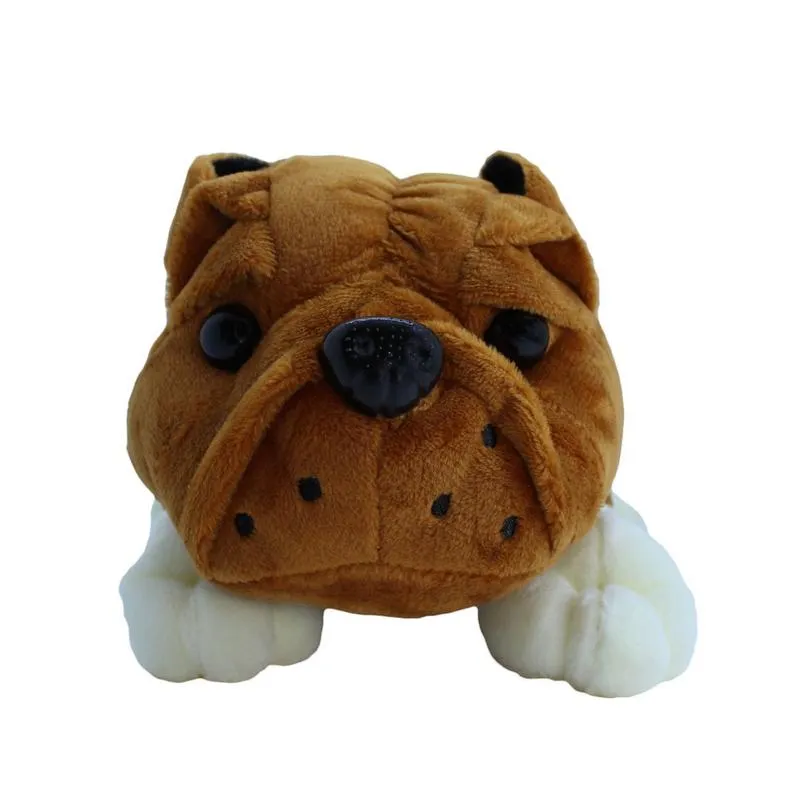 Cachorro de Pelucia Bulldog Bebe - Marrom BBR