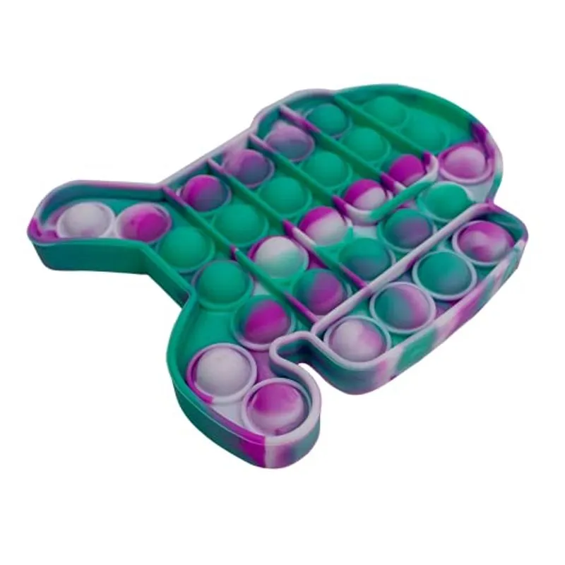 Pop Fun - Empurra Estoura Bolha Among - Roxo Verde SHINY TOYS