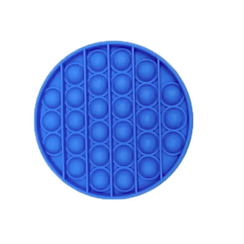 EMPURRA ESTOURA BOLHA - REDOND COR AZUL SHINY TOYS