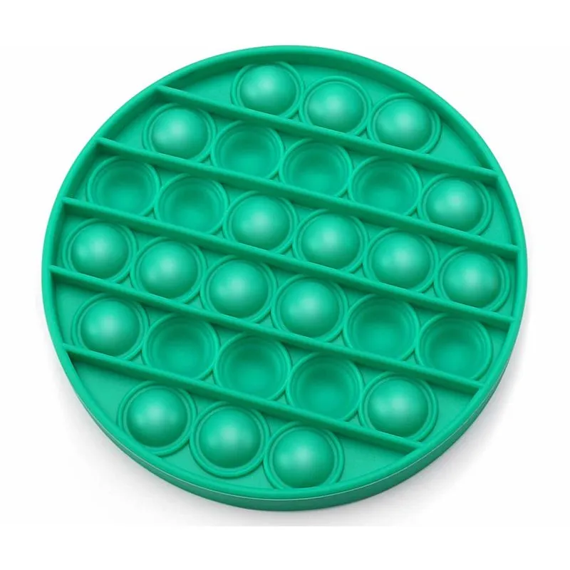 EMPURRA ESTOURA BOLHA - REDOND COR VERDE SHINY TOYS