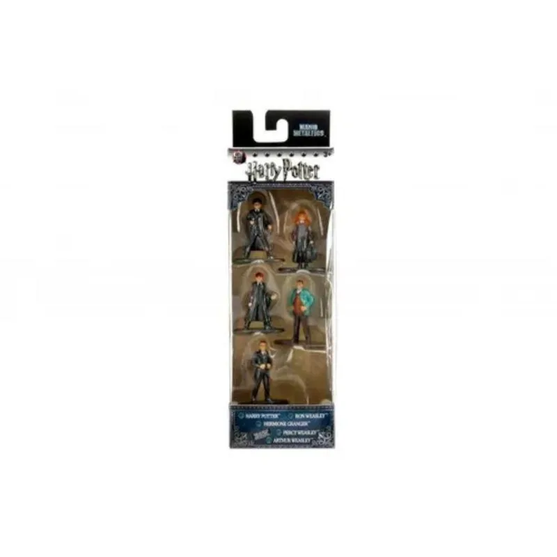 Bonecos Nano Metalfigs Harry Potter Pack A c/5 unidades - Harry, Ron, Hermione, Percy e Arthur DTC