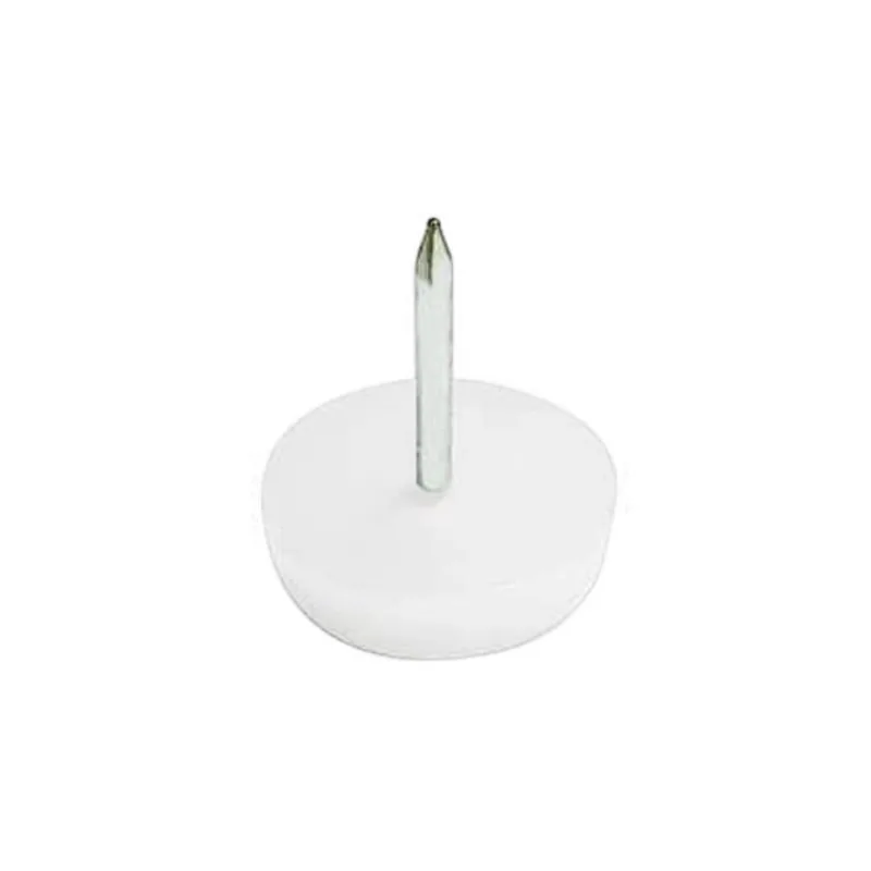 20 Sapata Prego Para Moveis Cadeira Mesa 18X4,5Mm Branca