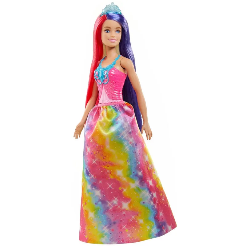 Boneca Barbie - Dreamtopia - Princesa Penteados Fantasticos - Vestido Arco-Iris MATTEL