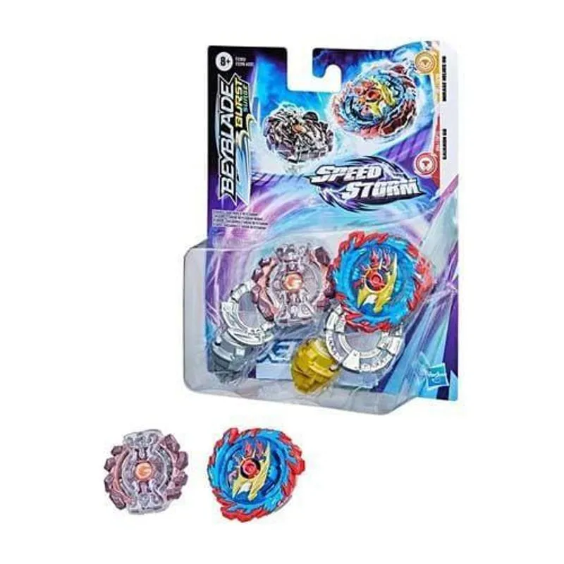 Jogo - Piao Beyblade - Speedstorm - Pack Duplo - Gaianon G6 e Mirage Helios H6 HASBRO