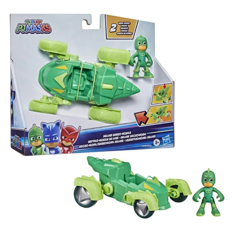 Veiculo e Mini Boneco - PJ Masks - Lagartixo - Deluxe - Verde HASBRO