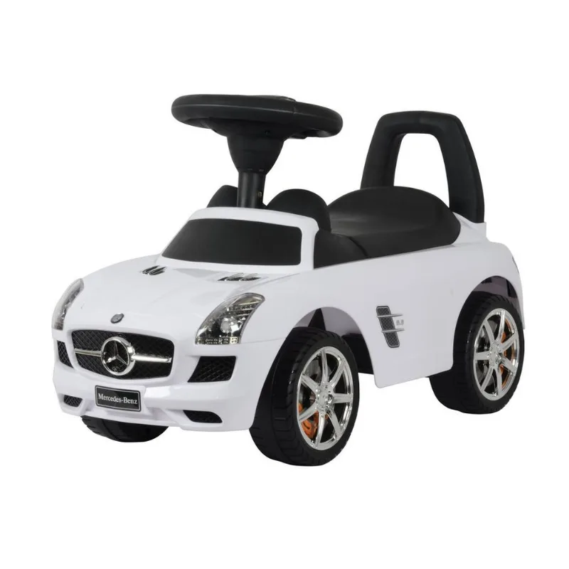 Carrinho de Passeio com Musica - Mercedes Benz - SLS - AMG - Branco - 332 TERRACO