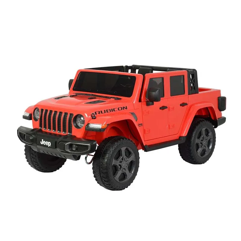 Mini Carro Eletrico com Controle Remoto - Jeep Gladiator 12V Vermelho SHINY TOYS