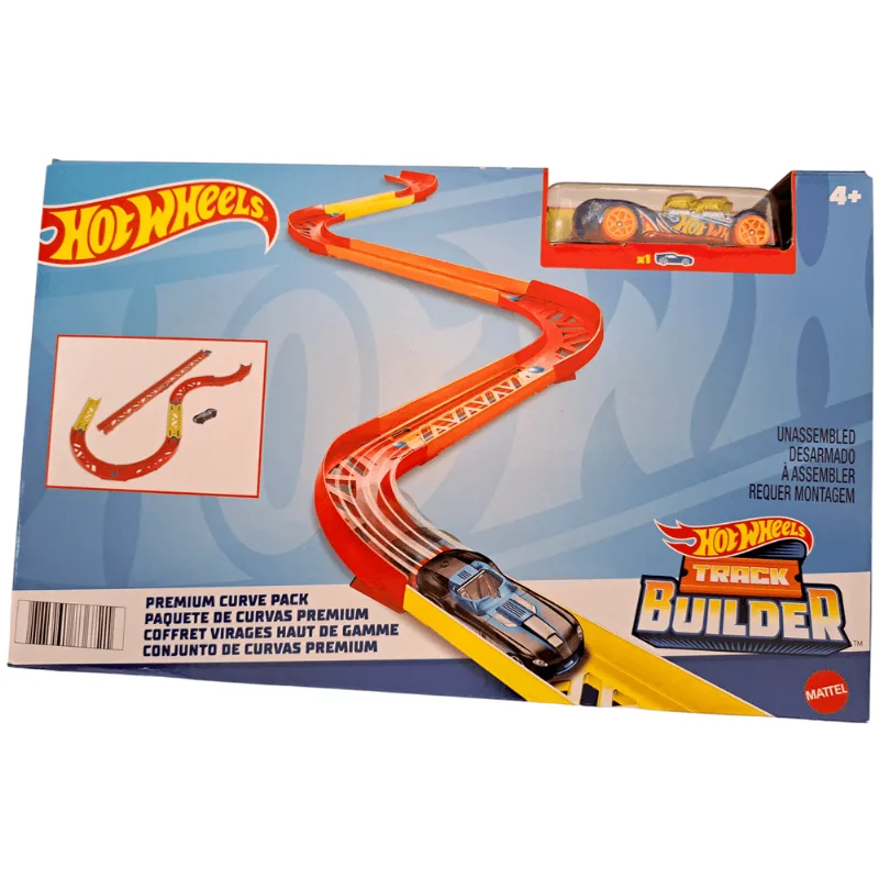 Conjunto de Pista Hot Wheels - Track Builder Dobravel - Curvas Premium - MATTEL