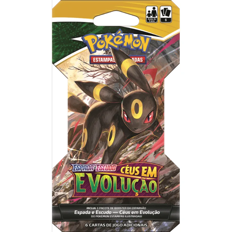 Booster Espada e Escudo - Ceus em Evolucao - Umbreon COPAG DA AMAZONIA