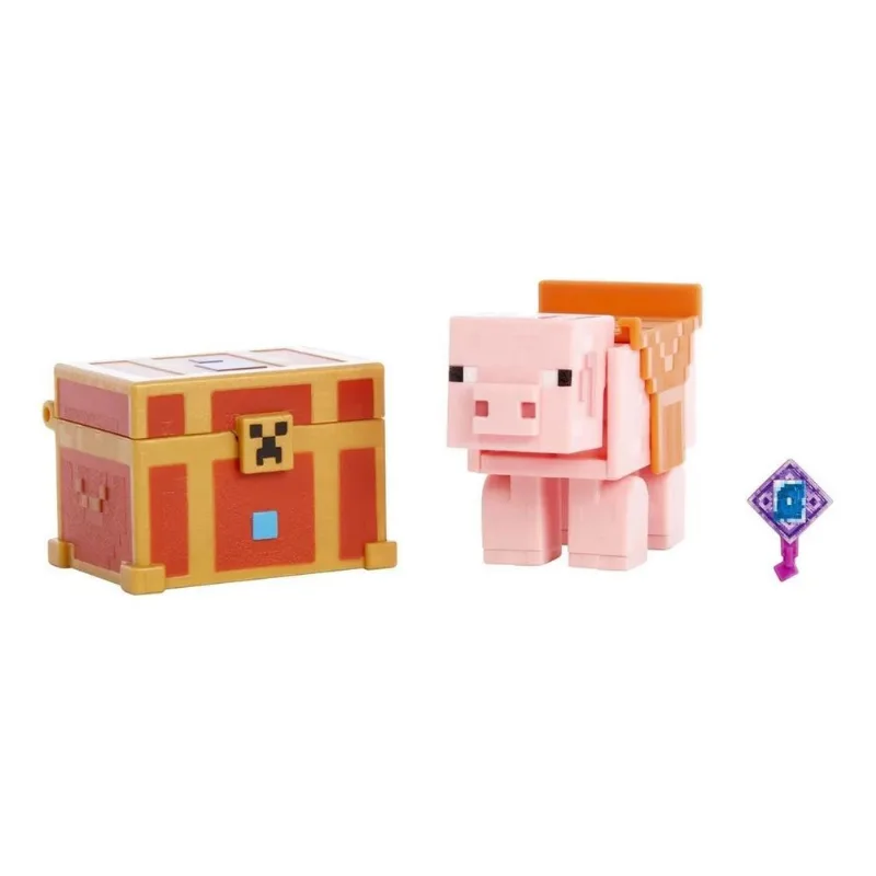 Figura Articulada - Minecraft - Dungeons - Piggybank - GNC23 MATTEL