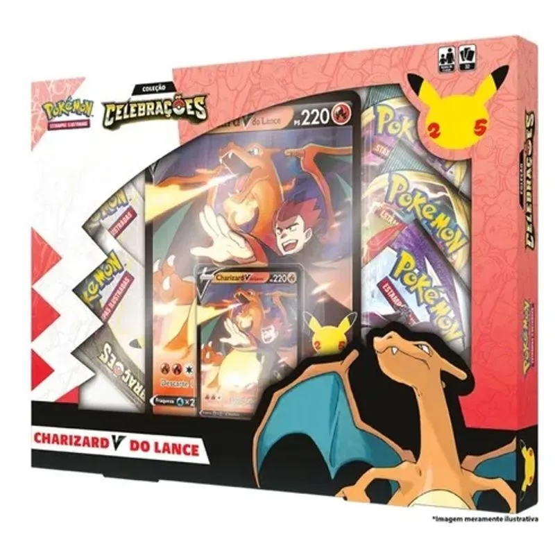 Pokemon Colecao Celebracoes - Charizard V do Lance - COPAG COPAG DA AMAZONIA