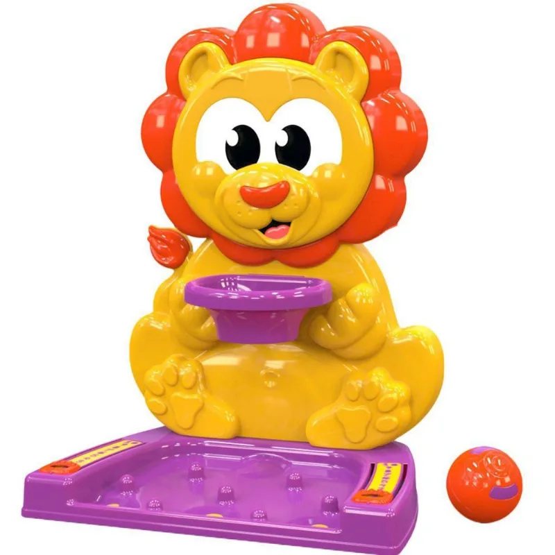 Basquete Leaozinho Didatico Basket Lion - Laranja JP BRINK LTDA EPP