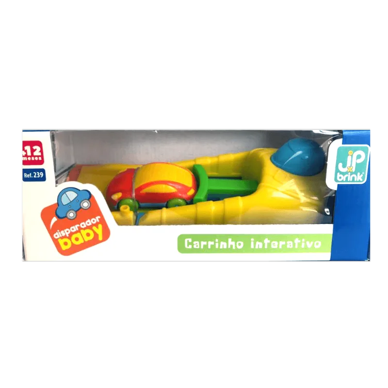 Carrinho Interativo - Disparador Baby - Lancador Amarelo JP BRINK LTDA EPP