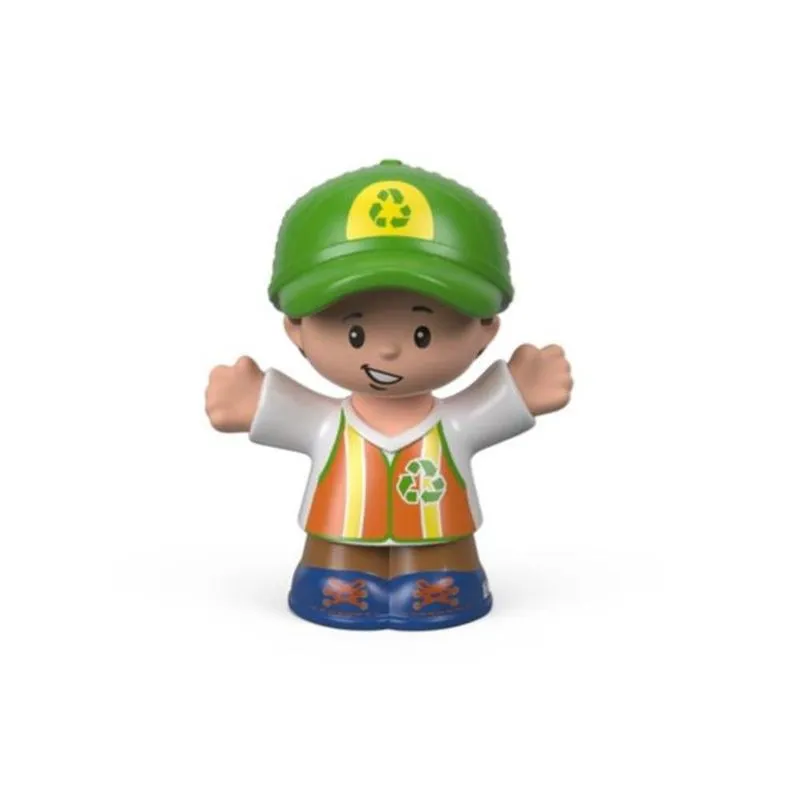 Fisher Price - Mini Figura Little People - Homem da Reciclagem MATTEL