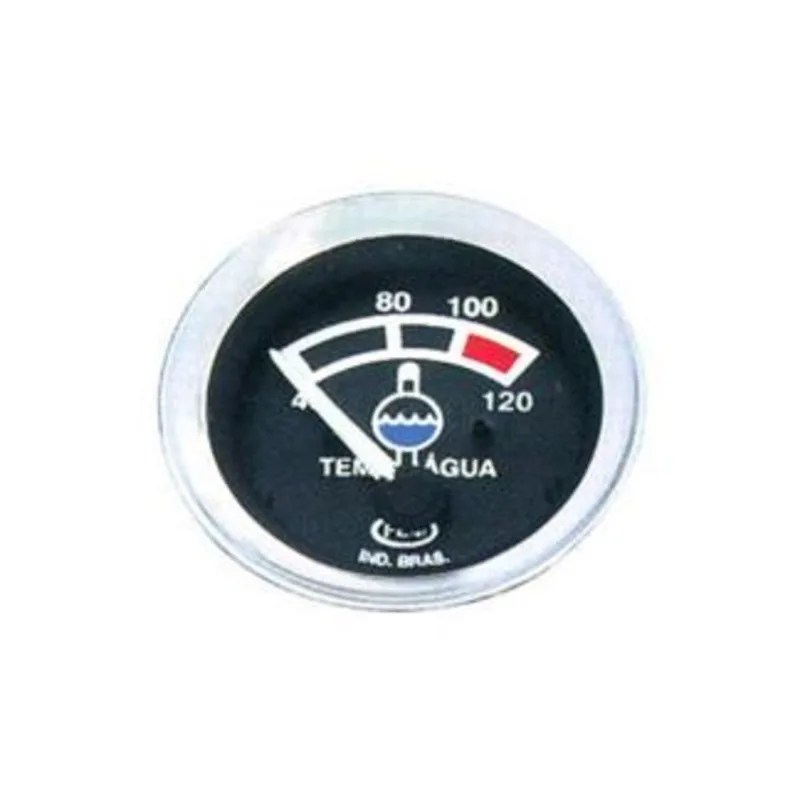 12M20027 INDICADOR DE TEMPERATURA DE ÁGUA 12V 52MM MASSEY FERGUSSON TRATOR ESCALA 40 A 120 GRAUS