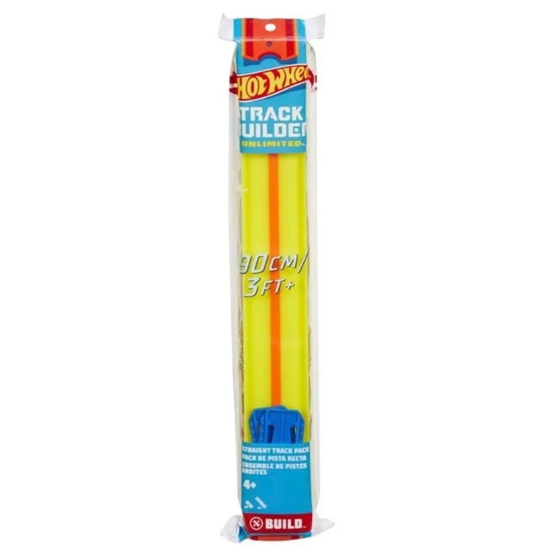 Pista Hot Wheels Pista Reta Track Builder - GLD47 - Amarelo MATTEL