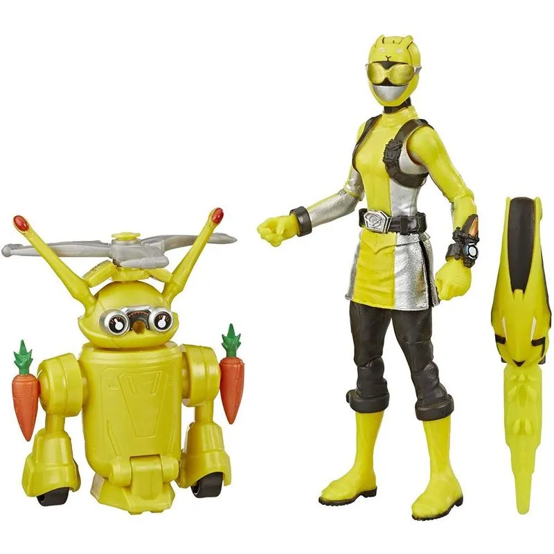 Figura Power Rangers Beast Morphers - Yellow Ranger e Morphin Jax Beastbot - E7270 HASBRO