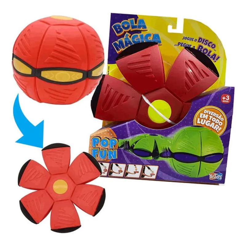 Pop Fun Bola Magica - Vermelho - 20188 YES TOYS