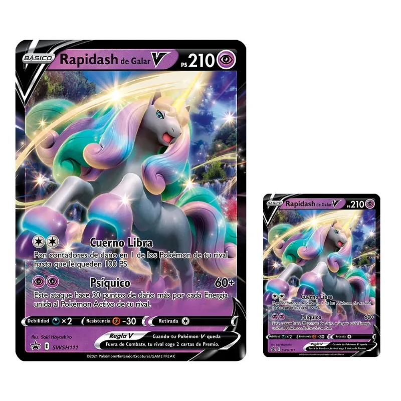 Cartas - Pokemon Box - Rapidash De Galar V - Copag COPAG DA AMAZONIA