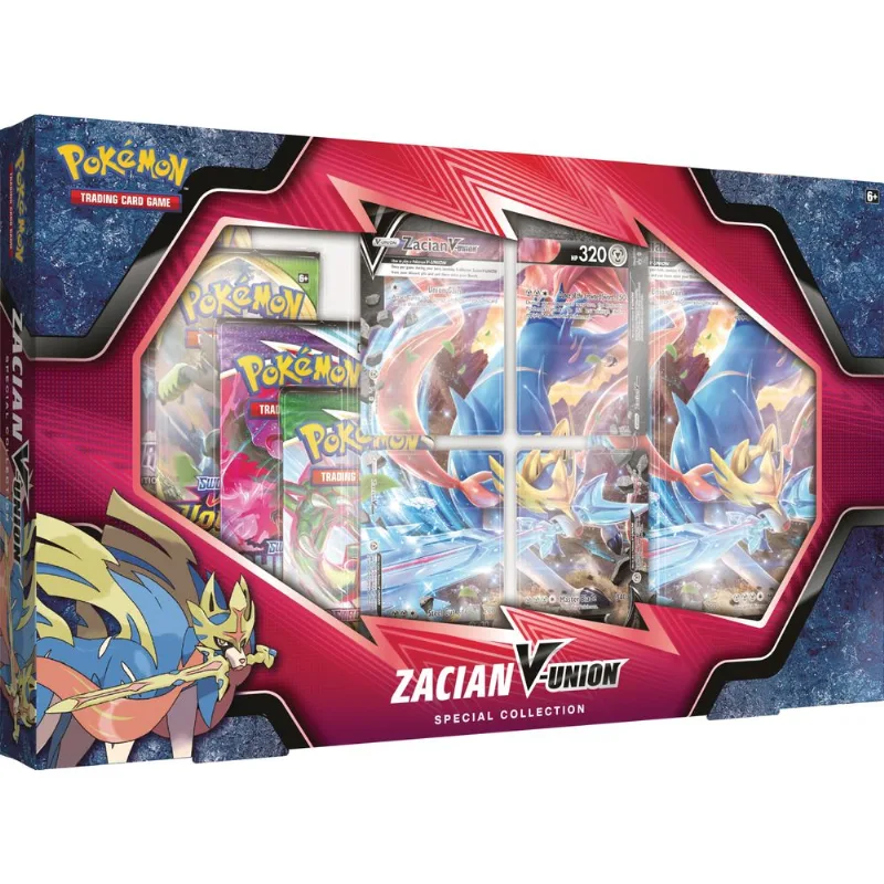 Cartas - Pokemon Box - V Union Zacian COPAG DA AMAZONIA