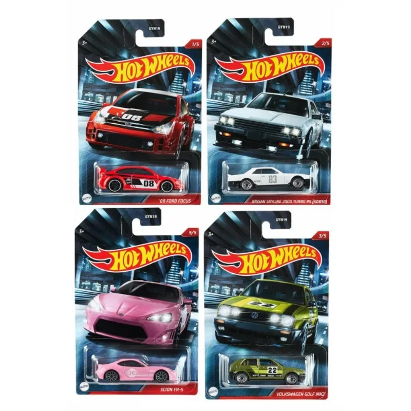 Carrinho - Hot Wheels - Conjunto Carros Tematicos Cult Racers - Kit com 4 Carrinhos MATTEL