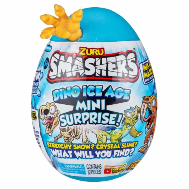 Smashers Ovo Dino Ice Surpresa Pequeno - Amarelo - F0063-0 BARAO