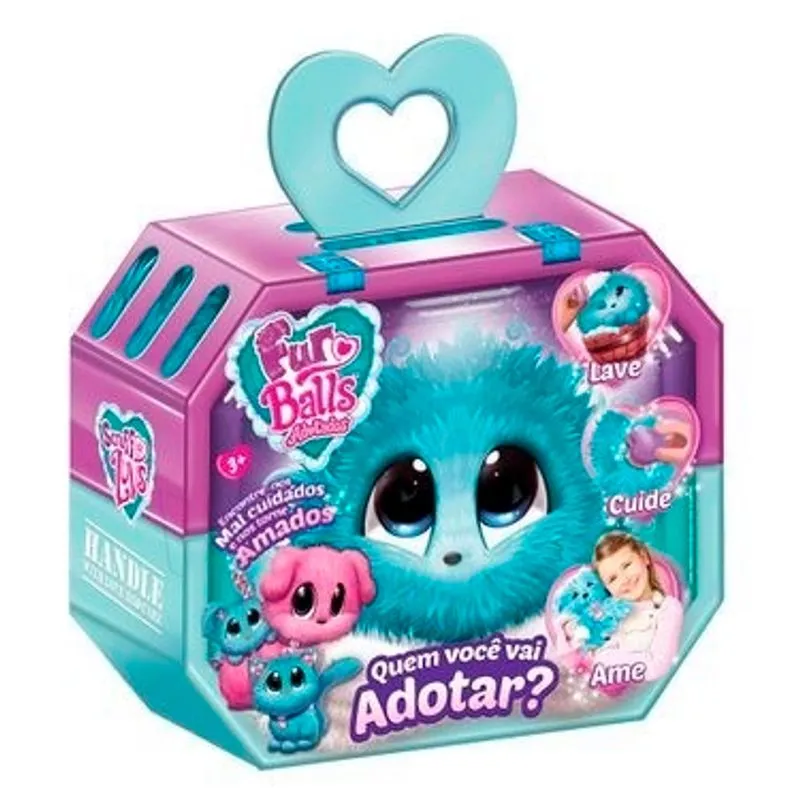 Pelucia - Furballs - Scruff a Luvs - Adotados - Azul START