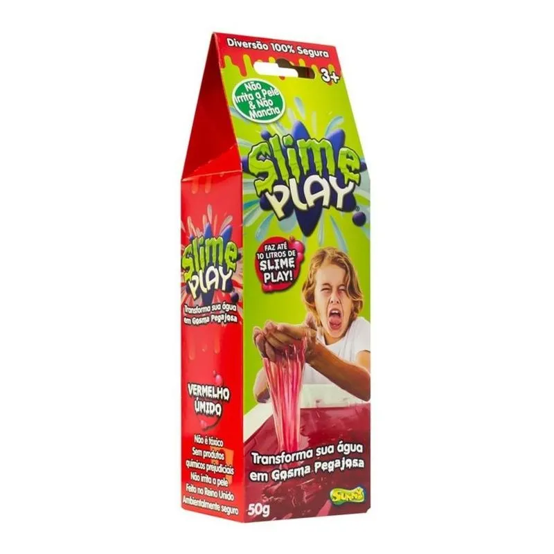 Slime Play Green 50G - Vermelho SUNNY