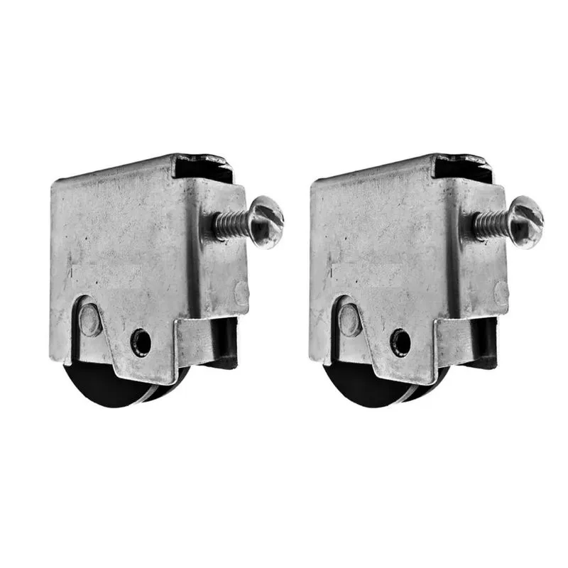 02 Roldana Inferior Articulada Para Porta Correr De Aço 37mm