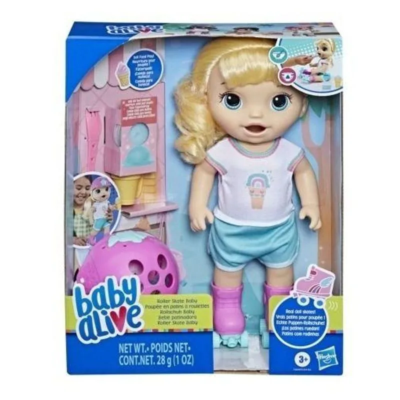 Boneca - Baby Alive - Bebe Patinadora Loira HASBRO
