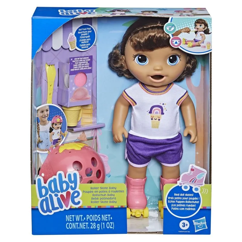 Boneca - Baby Alive - Bebe Patinadora Morena HASBRO