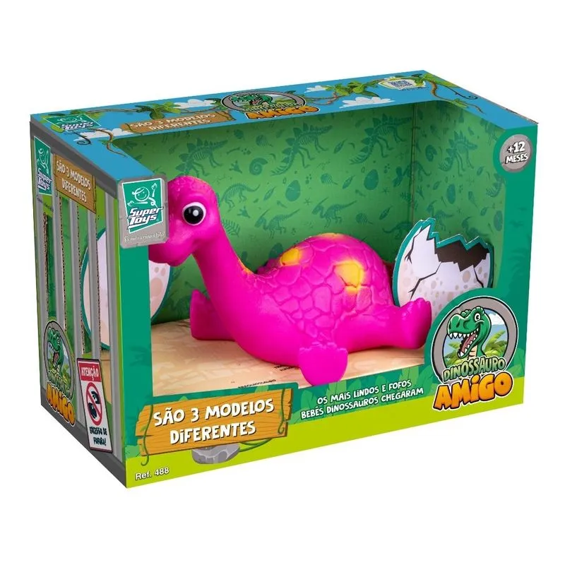 Dinossauro Amigo - Rosa SUPER TOYS