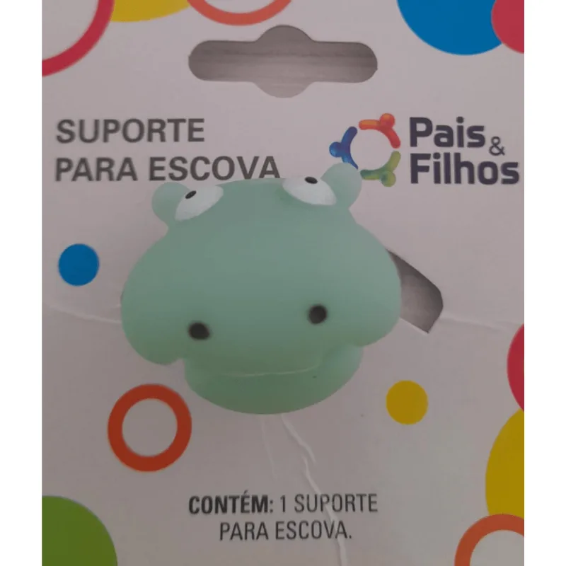 Suporte para escova dental infantil - Hipopotamo GALA IBB