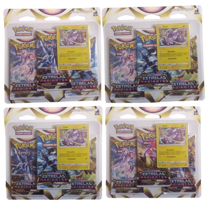 Blister Triplo Pokemon - Estrela Radiante Espada e Escudo - AM COPAG DA AMAZONIA