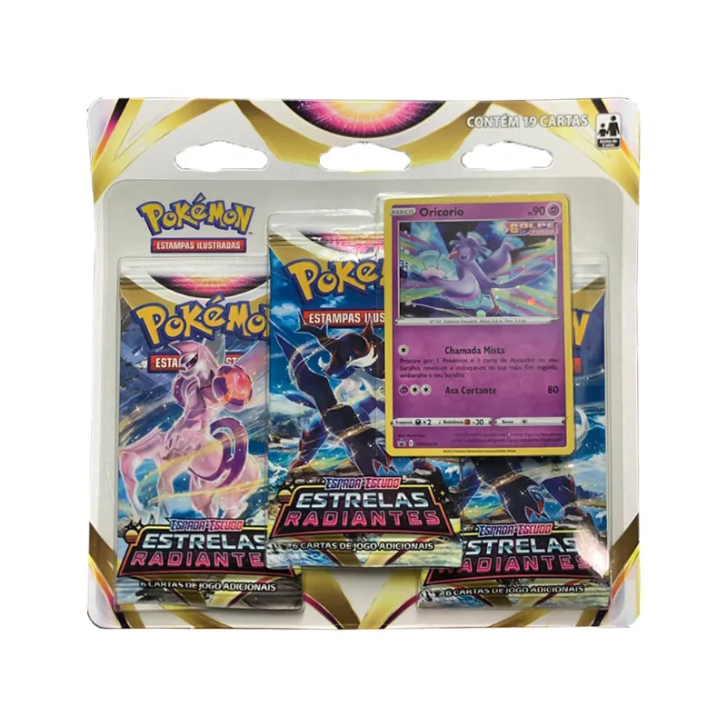 Blister Triplo Pokemon - Estrela Radiante Espada e Escudo - RX COPAG DA AMAZONIA