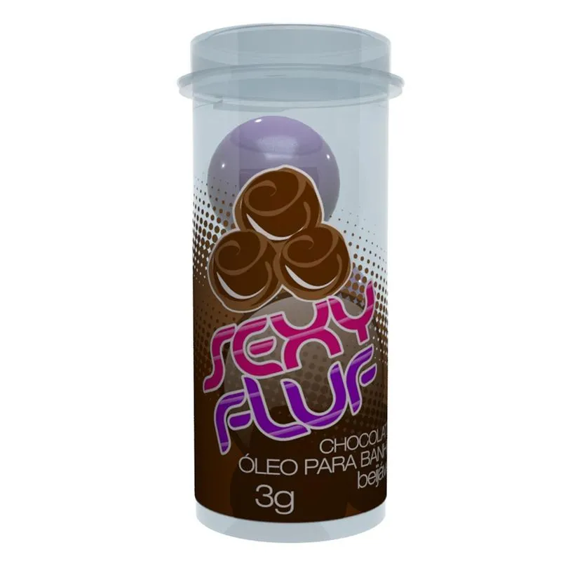 Sexy Fluf Óleo para Banho Beijável Chocolate 2 Unidades Intt
